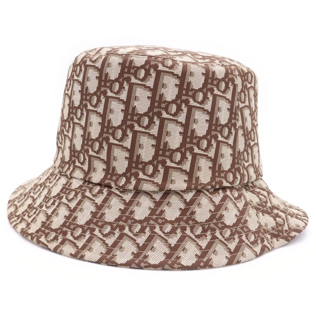 Dior Leopard Print Oblique Reversible Bucket Hat Multi — view 5