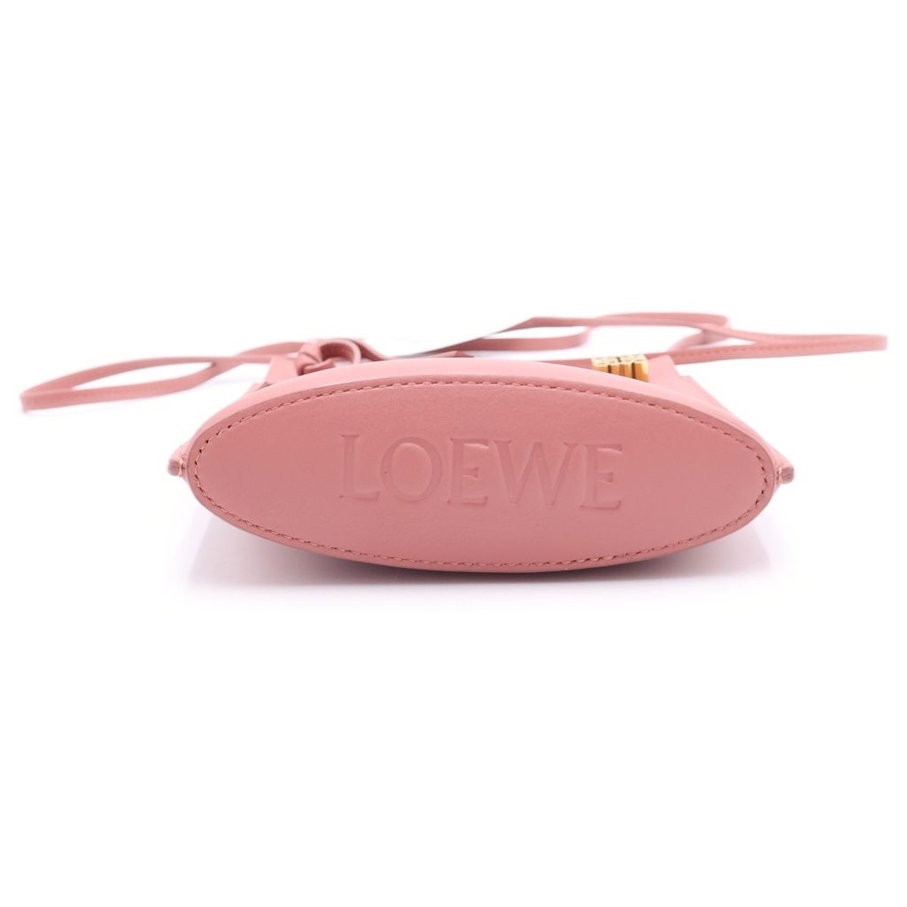 Loewe Dice Pocket Leather Shoulder Bag Pink — view 4