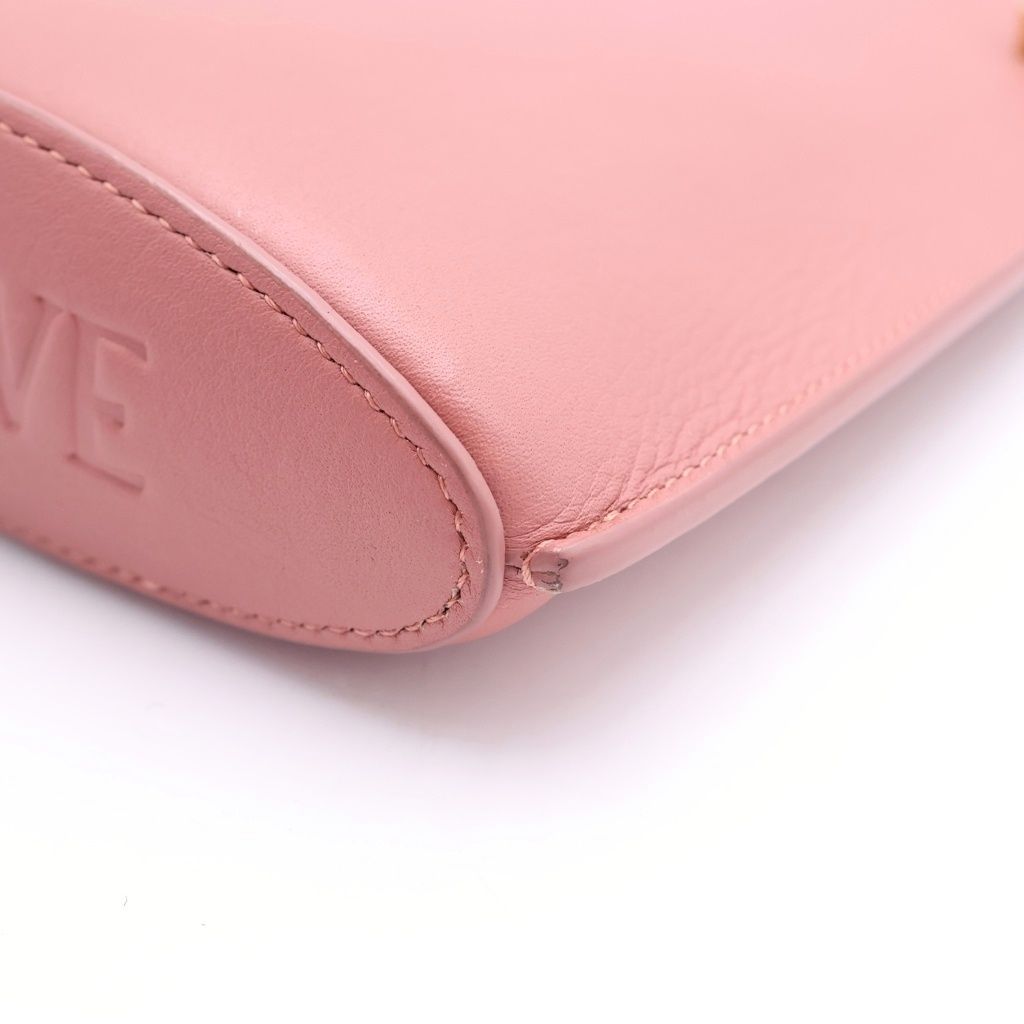 Loewe Dice Pocket Leather Shoulder Bag Pink — view 6