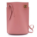 Loewe Dice Pocket Leather Shoulder Bag Pink