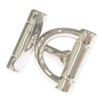 Hermes Mini Double D Scarf Ring Silver