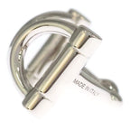 Hermes Mini Double D Scarf Ring Silver — view 5