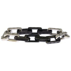 Louis Vuitton Bracelet Monogram Chain Silver Black — view 3