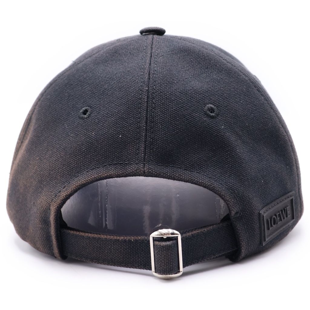 Loewe Anagram Logo Patch Cap Hat Black — view 2