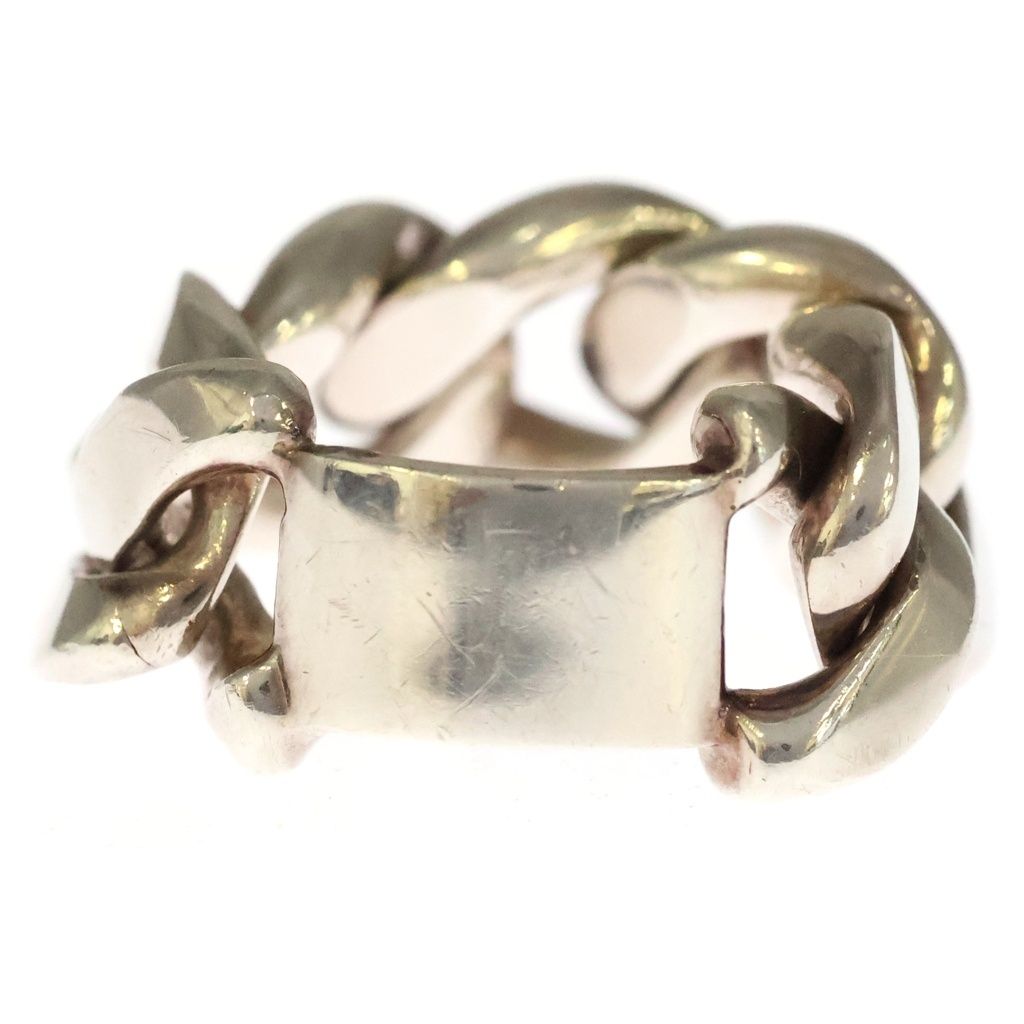 Bottega Veneta Chain Plate Ring Silver — view 4
