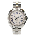 Cartier Cles de SS at Stainless Steel Automatic Winding Silver Dial Watch