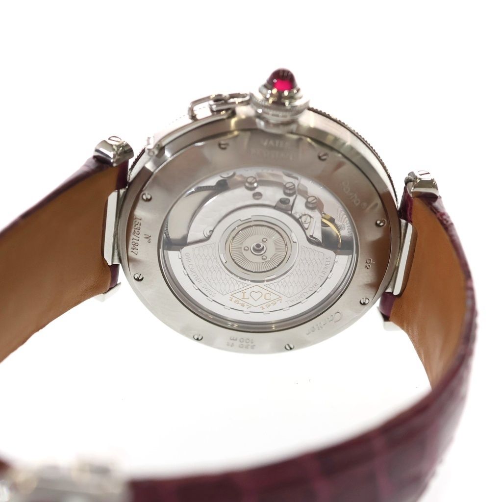 Cartier Pasha Grid Anniversary SS Leather at Stainless Steel Automatic Winding — view 5