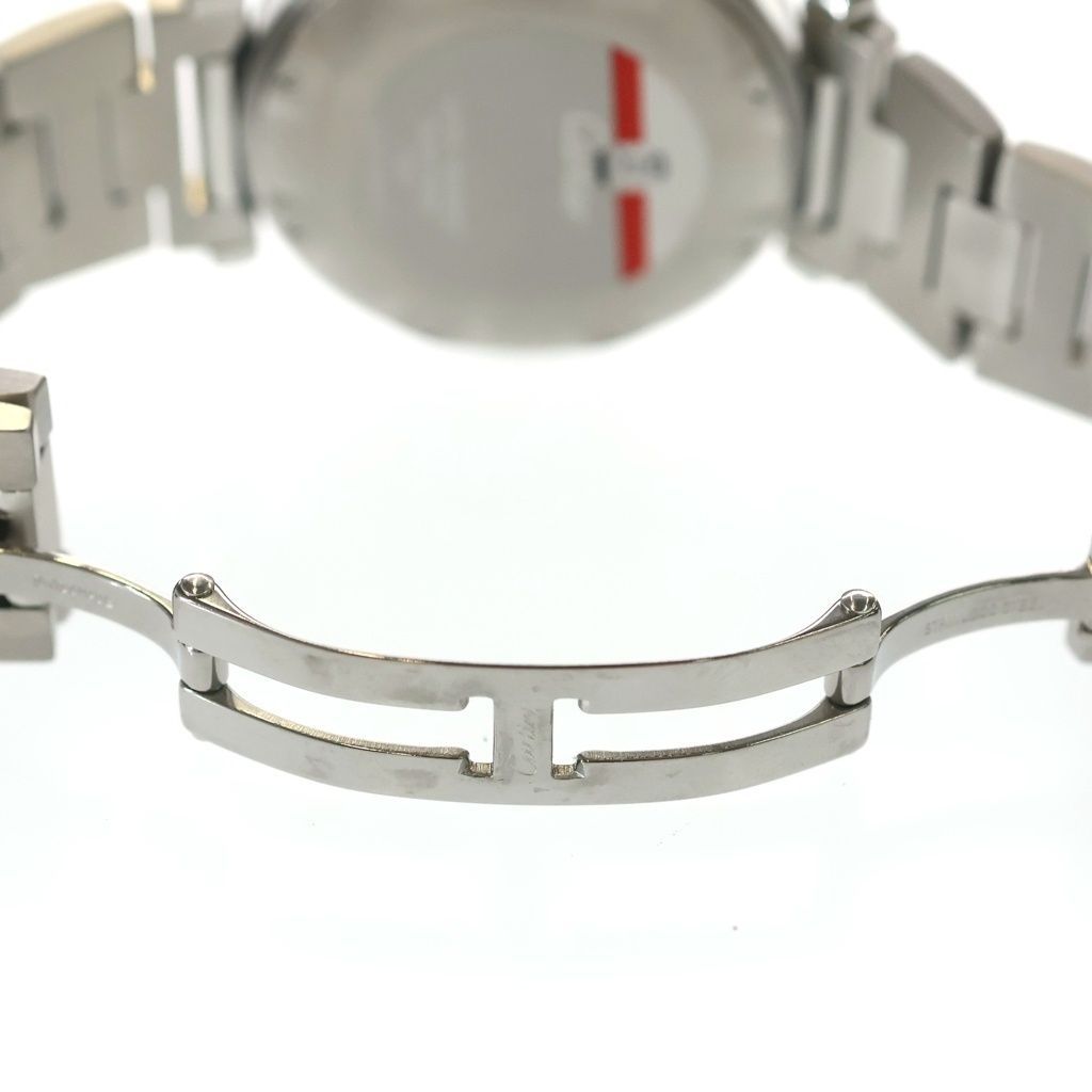 Cartier Pasha 38 Chronograph SS Quartz Stainless Steel Date Watch White Dial — view 6