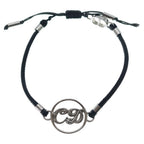 Dior Kenny Scharf Bracelet Calfskin Silver Black