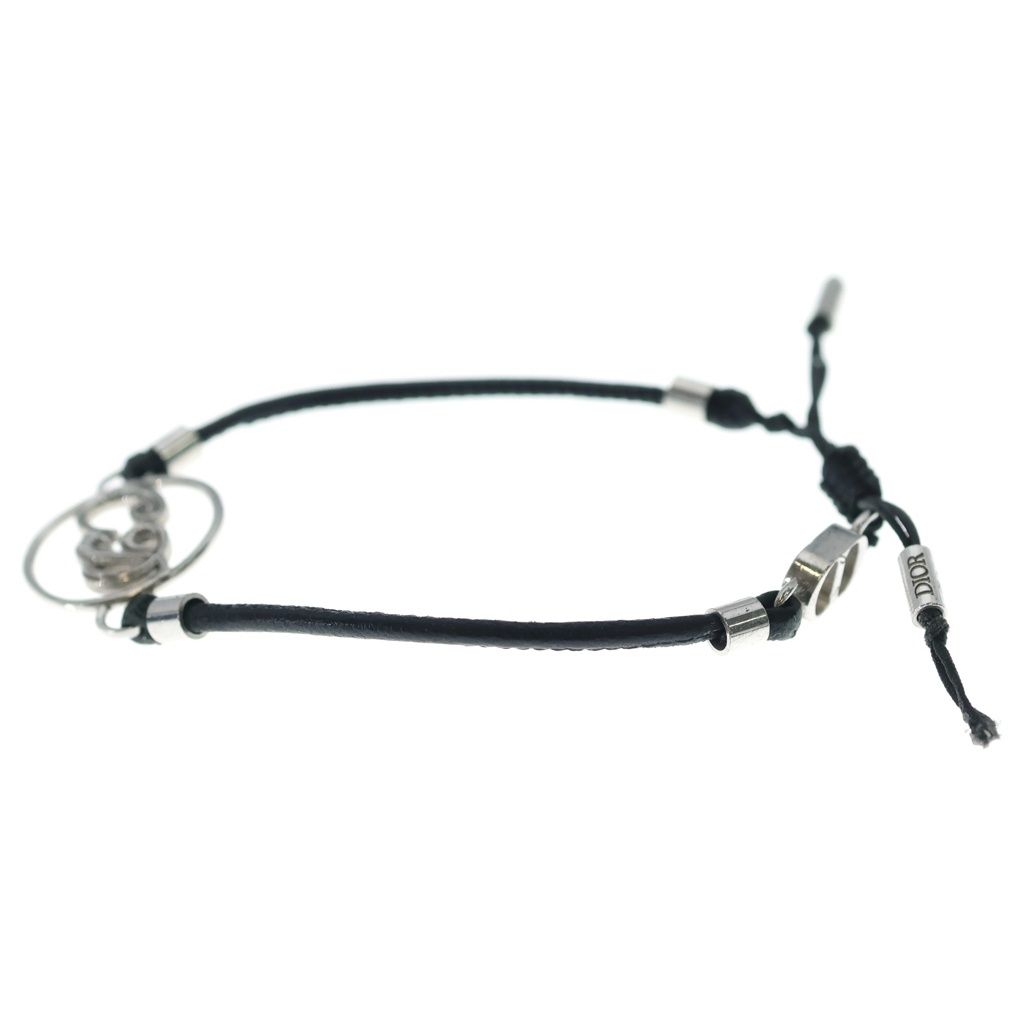Dior Kenny Scharf Bracelet Calfskin Silver Black — view 4