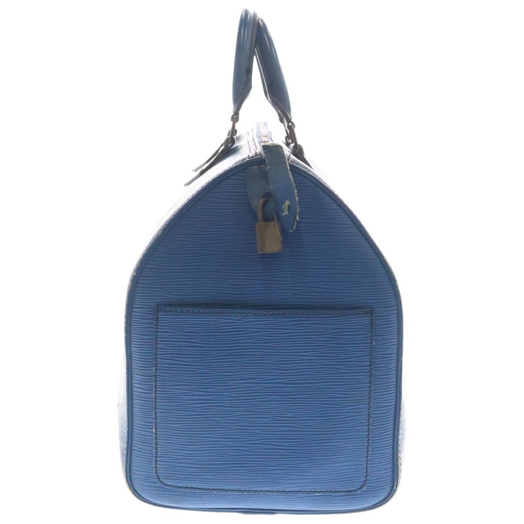 Louis Vuitton Epi Speedy 45 Leather Boston Bag Blue — view 3
