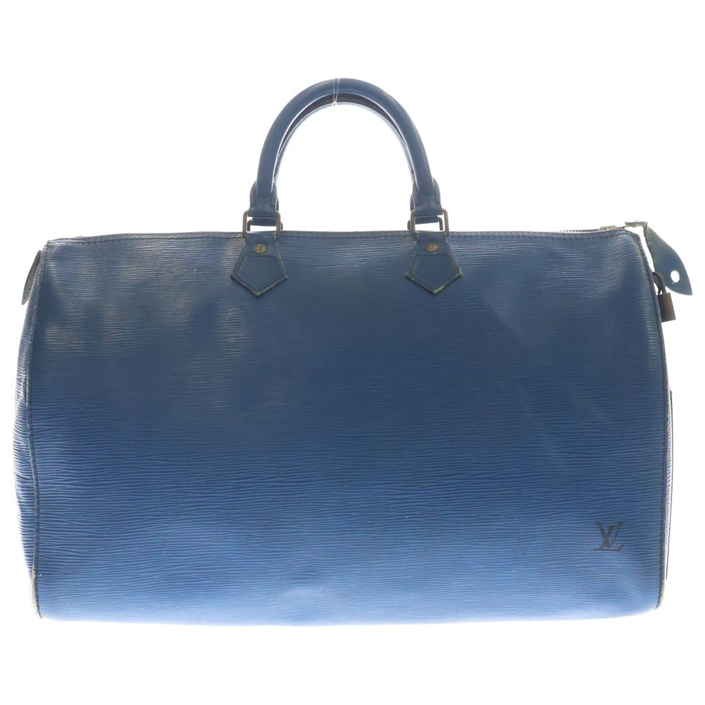 Louis Vuitton Epi Speedy 45 Leather Boston Bag Blue — view 2