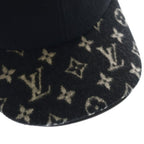 Louis Vuitton Monogram Endless Cap Woolen Dress Cap Hat Black — view 5