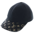 Louis Vuitton Monogram Endless Cap Woolen Dress Cap Hat Black