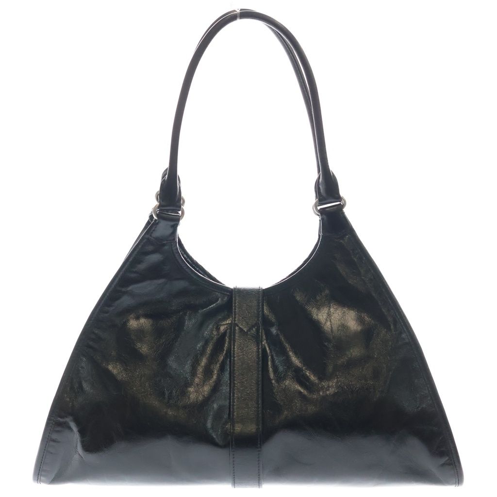 Prada Small Leather Tote Handbag Black — view 2
