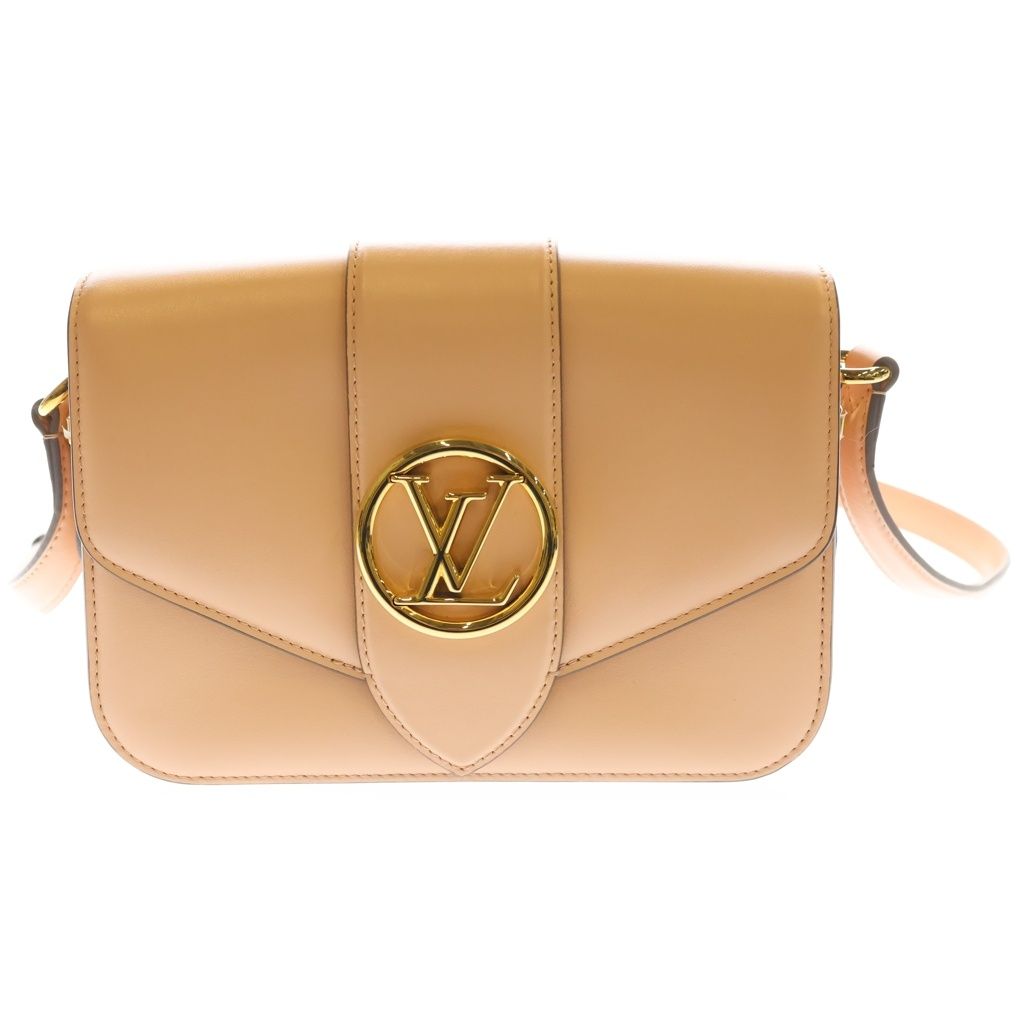 Louis Vuitton LV Pont Neuf Shoulder Bag Pink Leather Gold