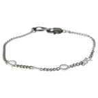 Dior Contrast Chain Bracelet Silver Black — view 3