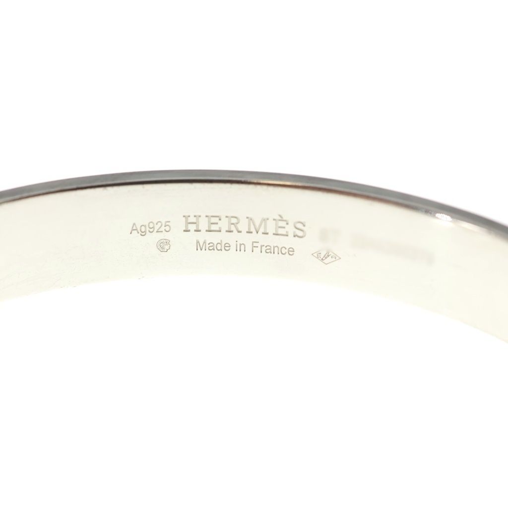 Hermes Collier de Chien Bracelet Bangle Silver — view 5