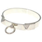 Hermes Collier de Chien Bracelet Bangle Silver
