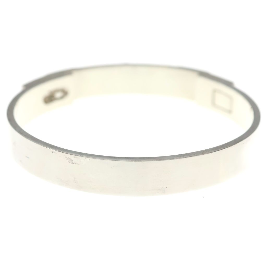 Hermes Collier de Chien Bracelet Bangle Silver — view 2
