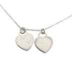Tiffany & Co Return to Double Heart Pendant Chain Silver Pink — view 5