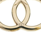 Chanel CC Logo Brooch Pin Badge Rhinestone Gold — view 5
