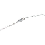 Celine Triomphe Rhinestone Pendant Chain Silver — view 4