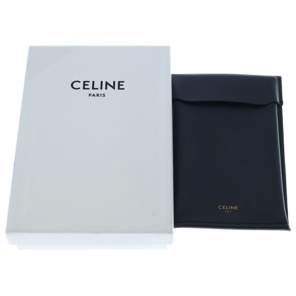 Celine Triomphe Rhinestone Pendant Chain Silver — view 6