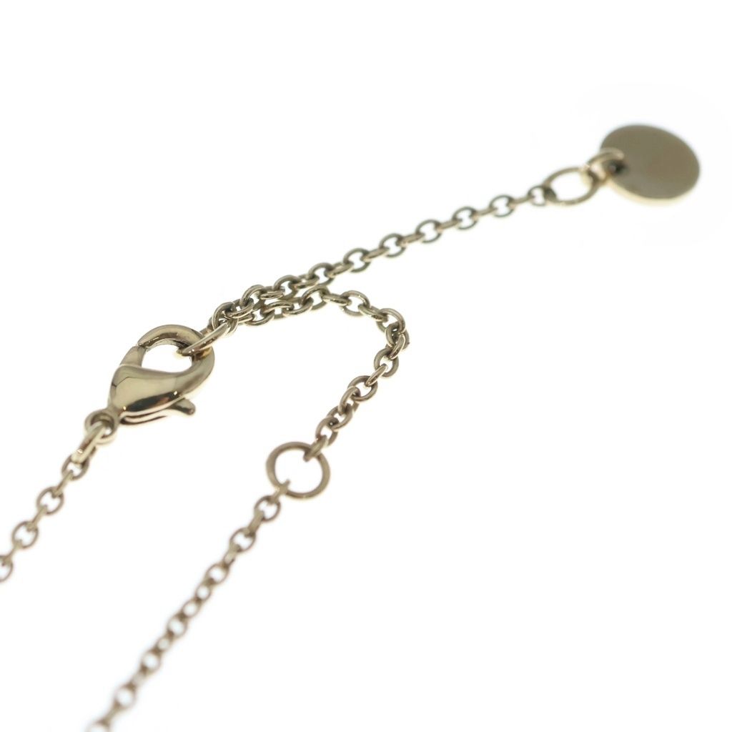 Dior CD Logo Rhinestone Pendant Chain Gold — view 4