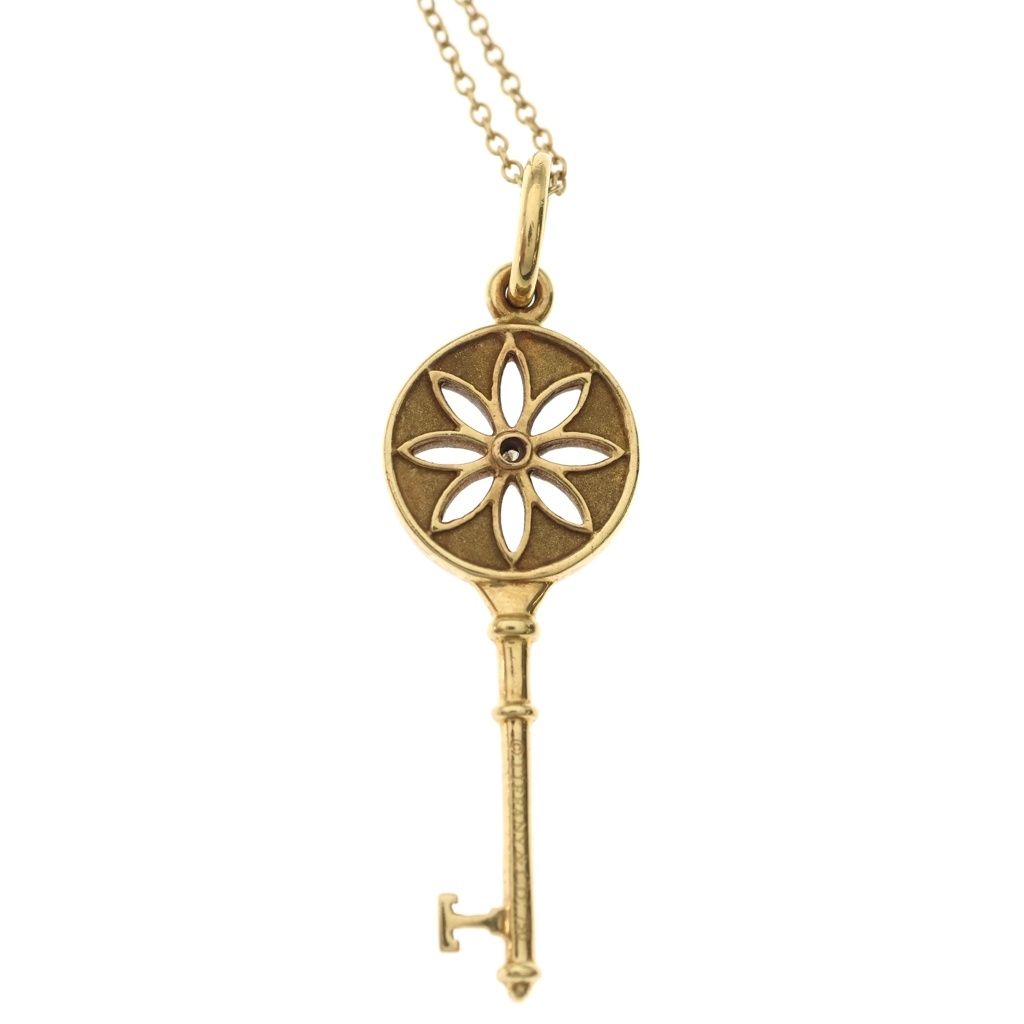 Tiffany & Co Daisy Key Peretti Necklace Gold — view 5