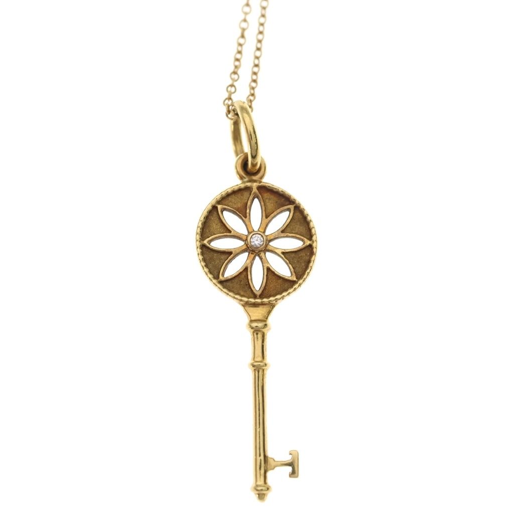 Tiffany & Co Daisy Key Peretti Necklace Gold — view 3