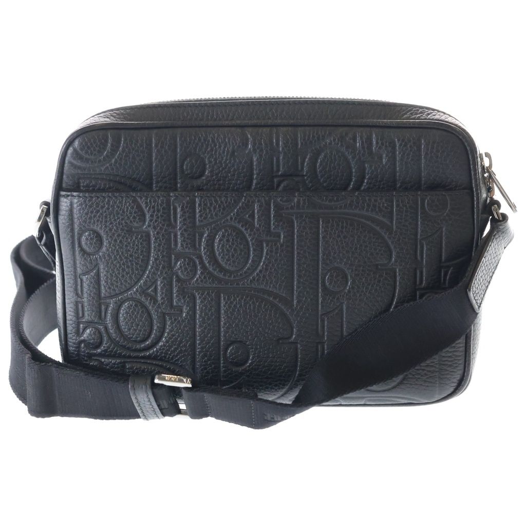 Dior Rider 2.0 Zip Messenger Bag Gravity Leather & Grained Black — view 2