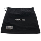 Chanel Quilted Top Handle 30 Caviar Leather Silver Turnlock Handbag Black — view 6