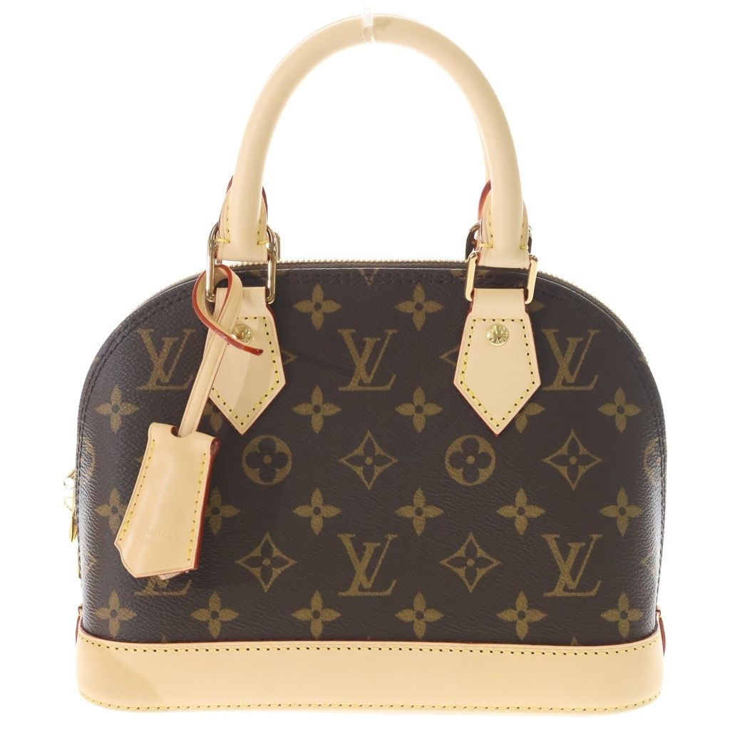 Louis Vuitton Monogram Alma BB Leather 2-Way Shoulder Bag Brown