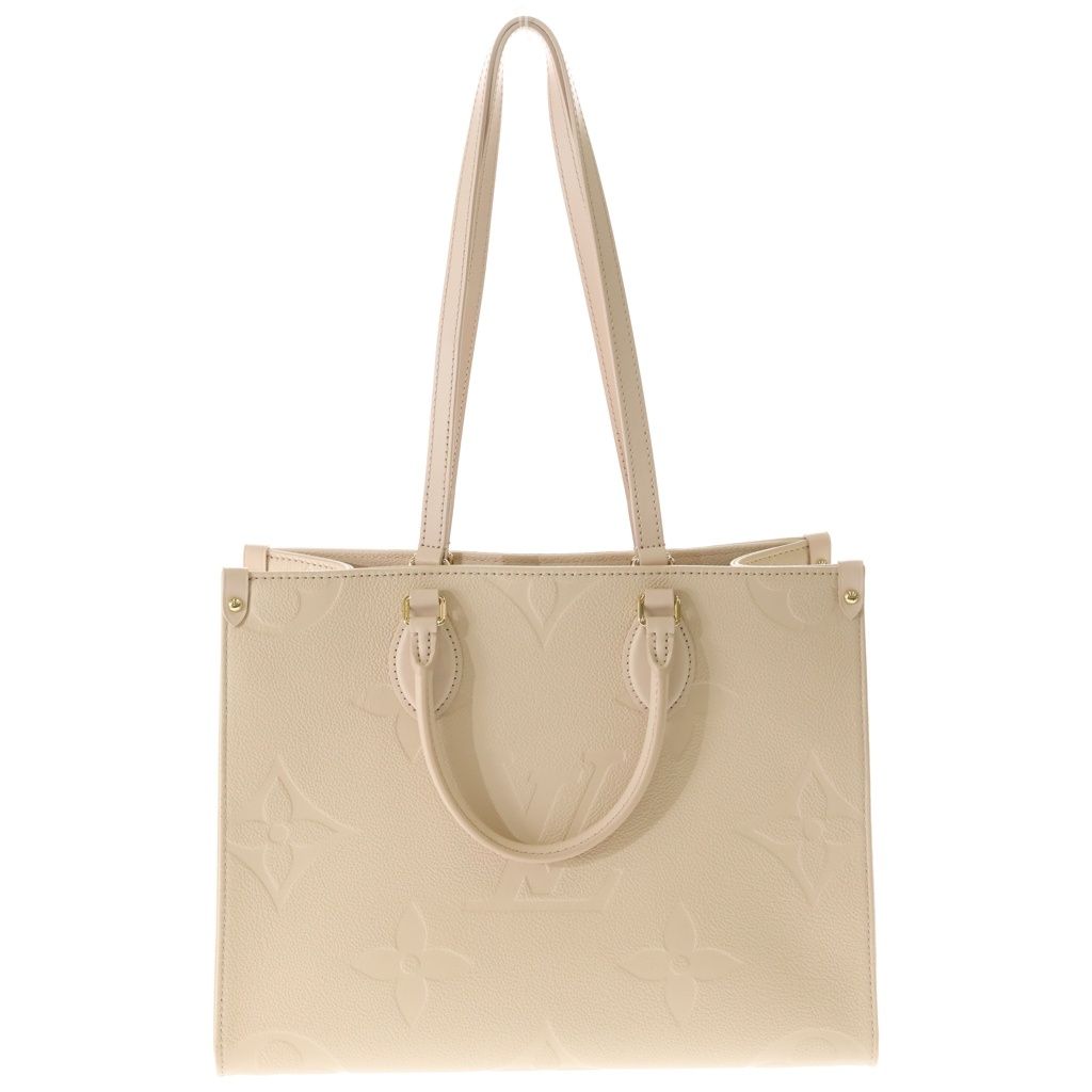 Louis Vuitton Monogram Empreinte On The Go Leather 2-Way Handbag Beige Cream — view 2
