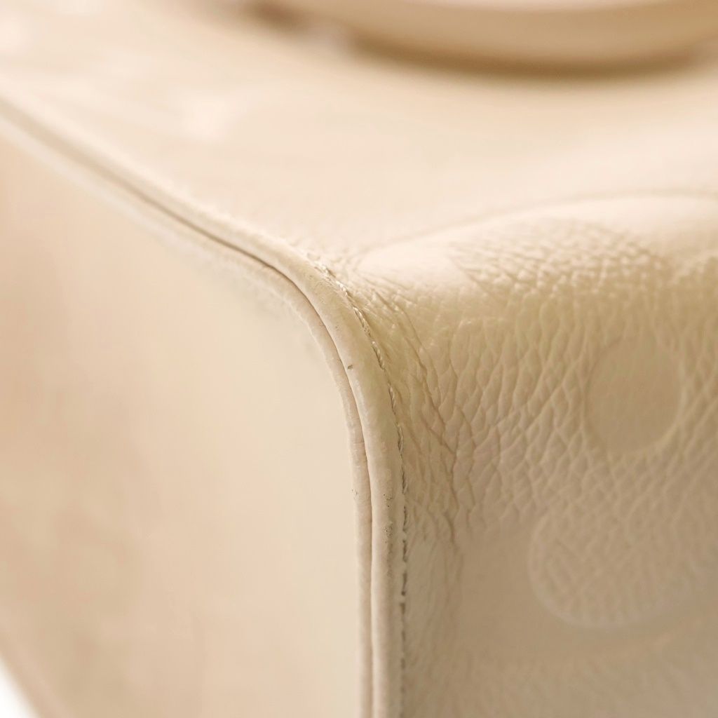 Louis Vuitton Monogram Empreinte On The Go Leather 2-Way Handbag Beige Cream — view 6