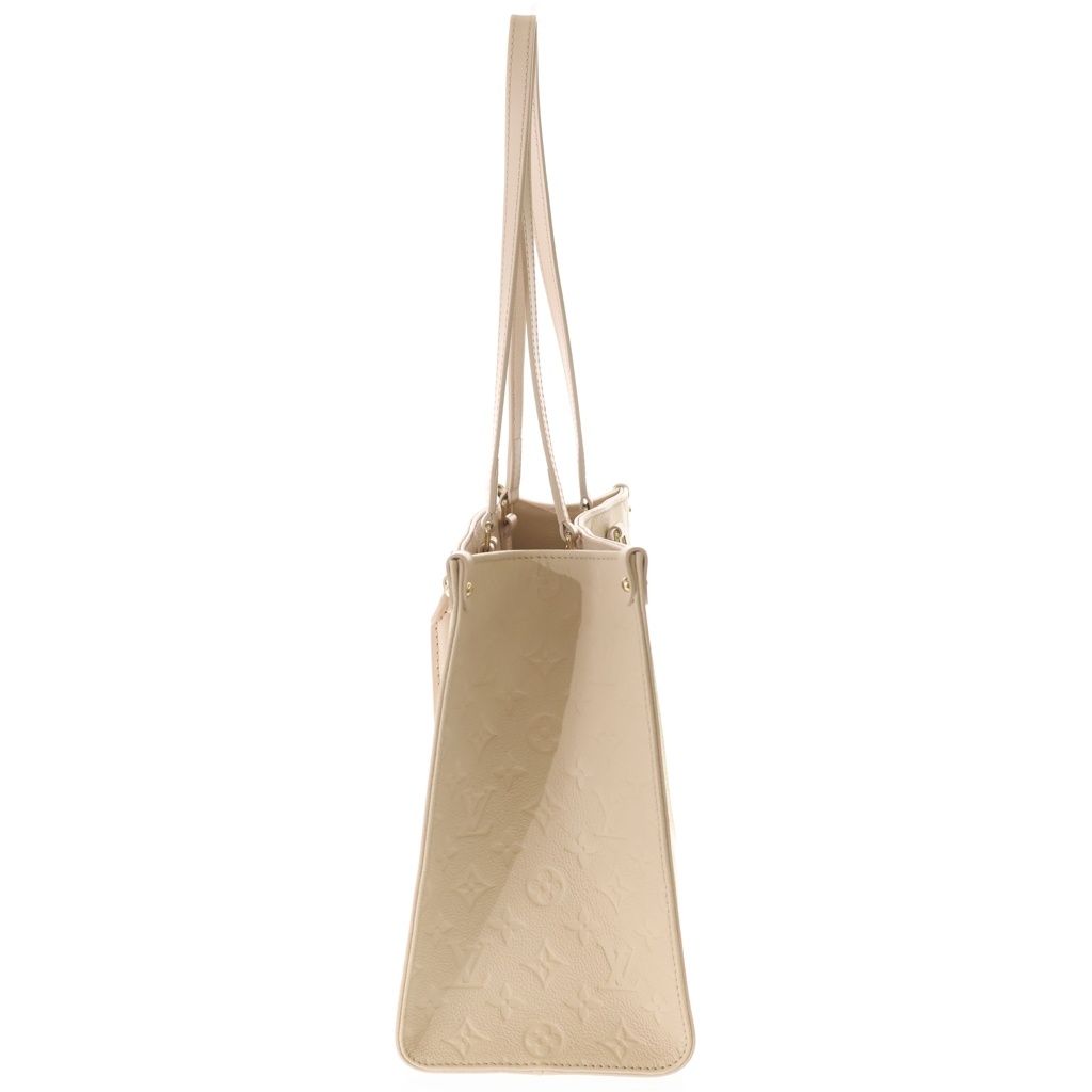 Louis Vuitton Monogram Empreinte On The Go Leather 2-Way Handbag Beige Cream — view 3