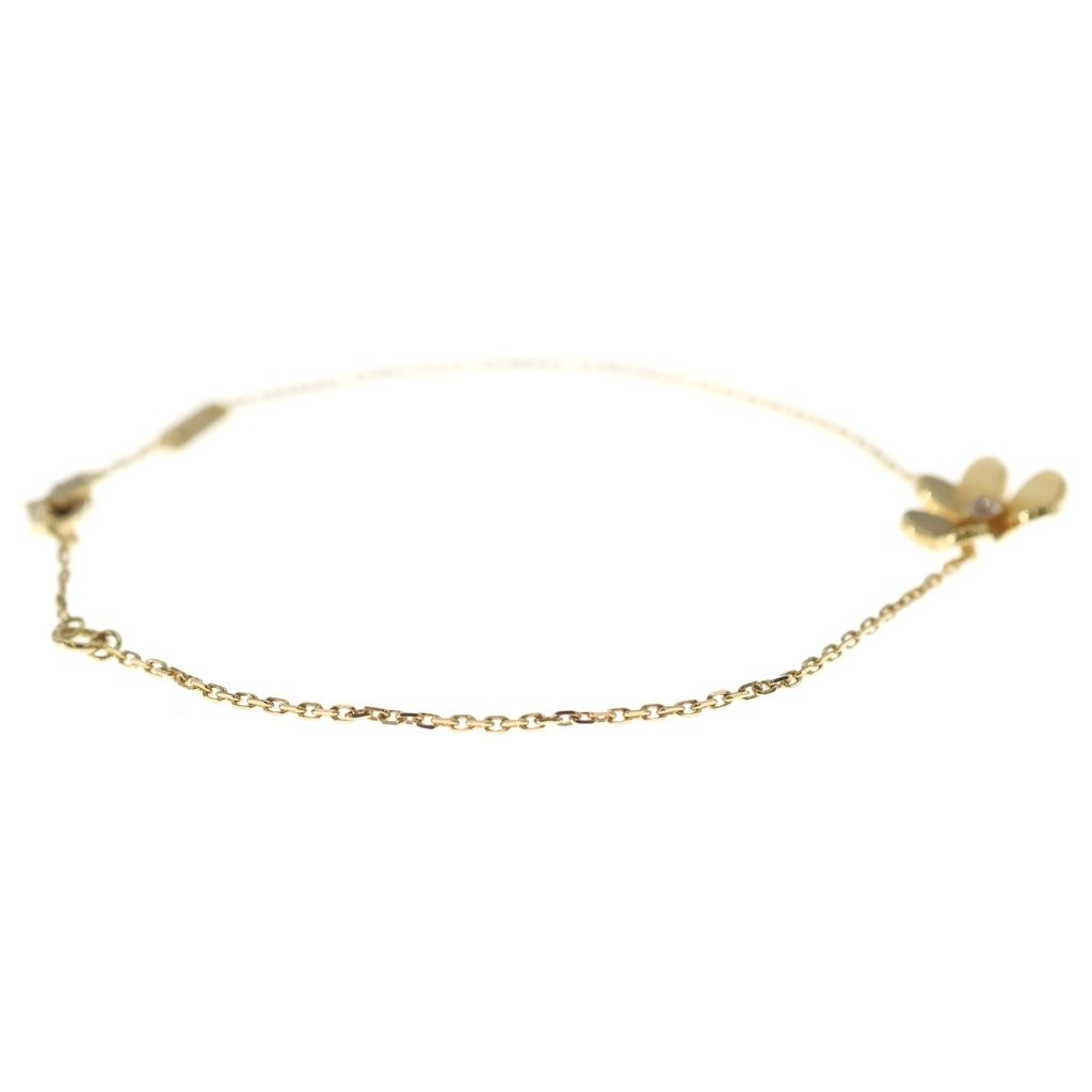 Van Cleef & Arpels Frivole Mini Diamond 18k Yellow Gold Bracelet — view 3