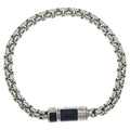 Louis Vuitton Monogram Eclipse Bracelet Chain Silver