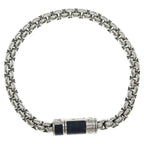 Louis Vuitton Monogram Eclipse Bracelet Chain Silver