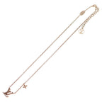 Louis Vuitton LV Iconic Logo Rhinestone Pendant Chain Pink Gold — view 2