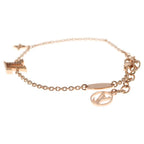Louis Vuitton LV Iconic Logo Rhinestone Bracelet Pink Gold — view 4