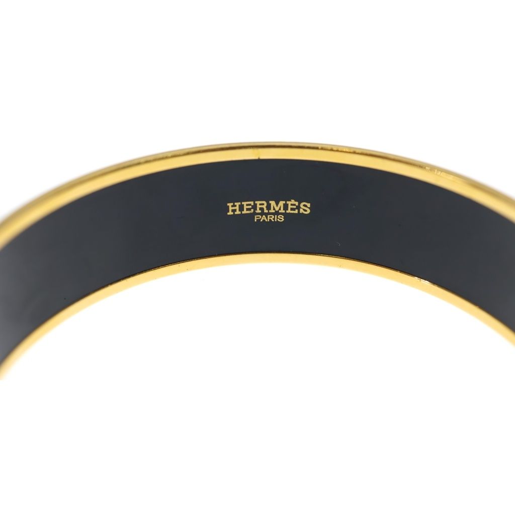 Hermes Enamel GM Bracelet Bangle White — view 5