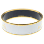 Hermes Enamel GM Bracelet Bangle White — view 2