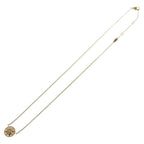 Dior Rose Des Vents Pearl Diamond Medallion 18k Yellow Gold Necklace — view 2