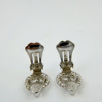 Dior CD Logo Rope Motif Earrings Plated Silver Vintage — view 5