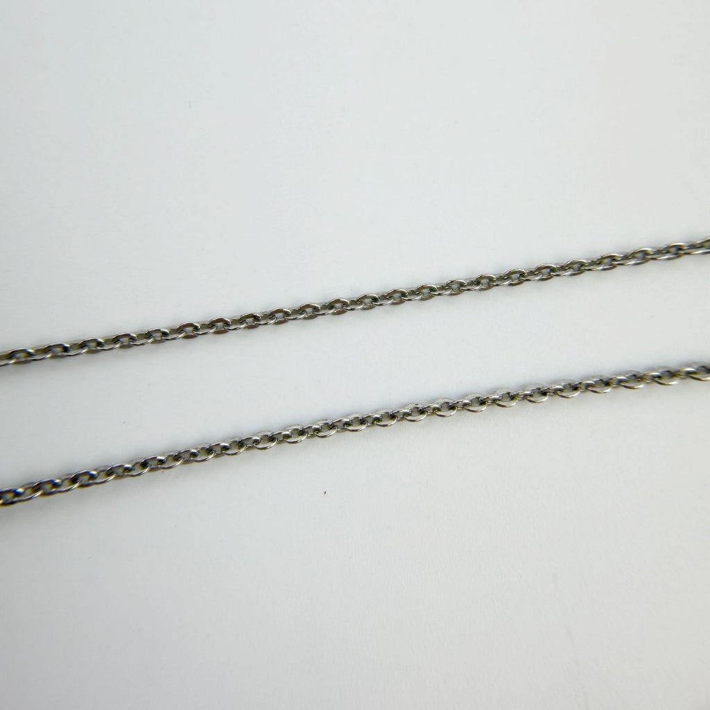 Dior Logo Charm Necklace Plated Silver Vintage — view 7
