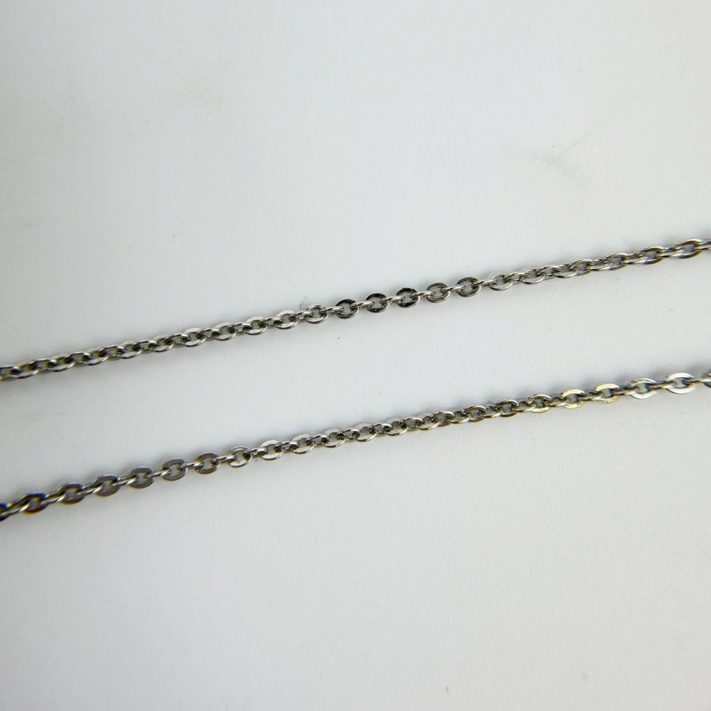 Dior Logo Charm Necklace Plated Silver Vintage — view 8
