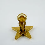 Chanel CC Logo Star Motif Single Earrings Plated Gold Vintage — view 9