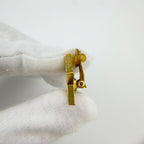 Chanel CC Logo Star Motif Single Earrings Plated Gold Vintage — view 4
